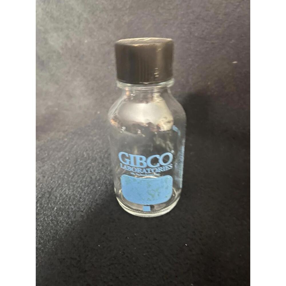 Gibco 125ml Glass Bottle With Screw Cap Science Lab Plant Art DIY